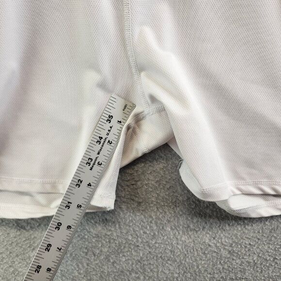 Footjoy Skort Womens L White Jersey Knit Zip Pocket Short Lined Skirt Golf FJ - Picture 11 of 13